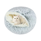 Arquiel calming cat bed hooded shell offers secure sleep space