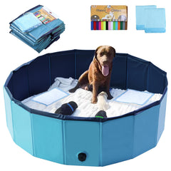 Artilife dog-whelping-box-pool blue 47inch offers roomy space and easy access.