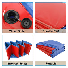 Artilife foldable dog pool folded storage shows compact portability for travel.