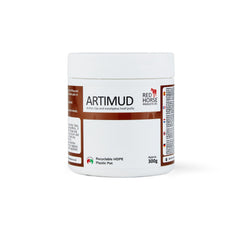 Artimud hoof putty under shoe application seals gaps and extends pad life.
