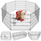 Artmalle Puppy Playpen 8-panel 24in foldable is ideal for quick setup and travel.