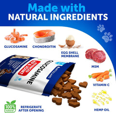 Artullano chondroitin MSM dog chews bolster joint care and mobility.