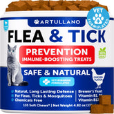 Artullano flea-treatment cat bottle with chews for daily flea and tick prevention