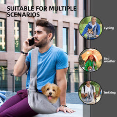 ARZQUT Dog Carrier Sling gray reversible design offers two looks on the go