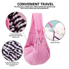 ARZQUT sling used in mall park and travel scenarios in pink