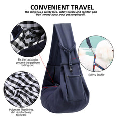 ARZQUT dog carrier sling reversible design with two patterns