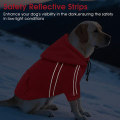 ASENKU Cozy Dog Hoodie hood-drawstring close-up illustrates adjustable warmth for changing weather.