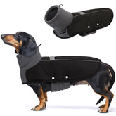 ASENKU dog coat windproof insulated black keeps dogs warm on cold walks