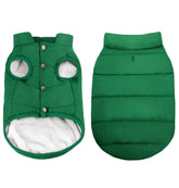 ASENKU dog winter coat waterproof fabric keeps your pet dry on wet walks.