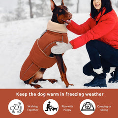 ASENKU Warm Dog Coat belly-fasteners for secure fit during walks