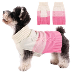 ASENKU warm dog sweater front view keeps small dogs cozy for outdoor walks