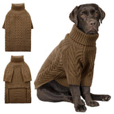 ASENKU XXL dog sweater front view highlights warm Arctic velvet for cold walks.