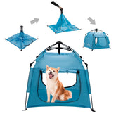 ASFANES outdoor pet tent sky blue pop-up setup for easy adventures