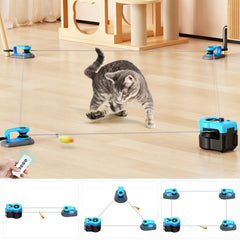 AsFrost upgraded interactive cat toy in auto mode helps keep indoor cats active and entertained.