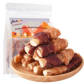 ASMPET bones chicken duck wrapped beef cartilage pack scene showing resealable packaging for easy storage and use