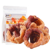 ASMPET donut batata dulce envuelto en pollo, snack sabroso para premiar entrenamientos.
