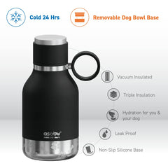 asobu Buddy Bottle removable-dog-water-bowl: easy access for pets during outdoor adventures