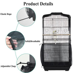 ASOCEA adjustable parakeet cage nylon mesh for versatile round or square cages