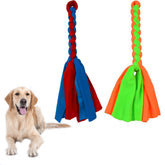 ASOCEA dog rope toy green and blue pair for quick attention and interactive play