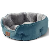Asvin small dog bed soft Sherpa fleece for cozy naps and calm rests.