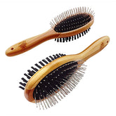 AtEase Accents double-sided brush handle close-up for comfortable grooming session