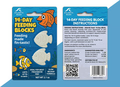 Atlantic Rush Vacation Feeder closeup shows slow-dissolving blocks for calm feeding.