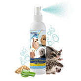 Atlantic Rush waterless shampoo small critters bottle showing convenient no-rinse grooming for busy pet owners.