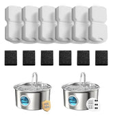 ATMZIQXR cat fountain carbon filter pack cleans water and reduces odors