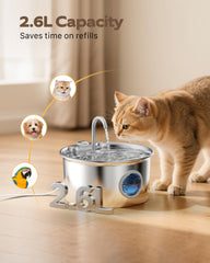 ATMZIQXR cat water fountain quiet operation for peaceful nights