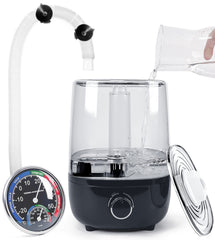 AUAAQ top-fill reptile fogger with lid open for easy refilling and cleaning.