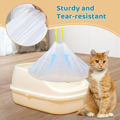 AUAON hygienic litter bag simplifies disposal and maintains a clean cat space.
