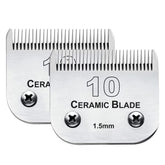 Audoc 2PC size-10 blades pack front view for efficient dog clipping