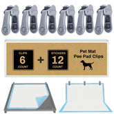 AUFORPET wall pee pad clip assembly demonstrates secure pad mounting for tidy indoor use.
