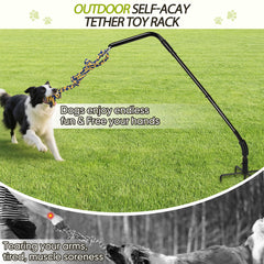 AugFir Tether ground nails stability shows secure setup during playtime.