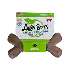 Augie Bones Mega toy close-up shows rugged chew surface for aggressive chewers