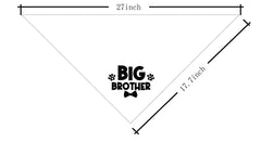 AUII JO DESIGN big brother dog bandana pairs with siblings for event photos