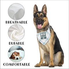 AUII JO DESIGN dog bandana close-up highlights soft breathable flannel fabric