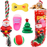 Auliand Christmas stocking dog toys full set for interactive play