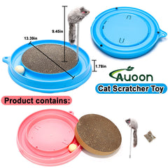 AUOON plush mouse toy invites jumping and chasing fun.