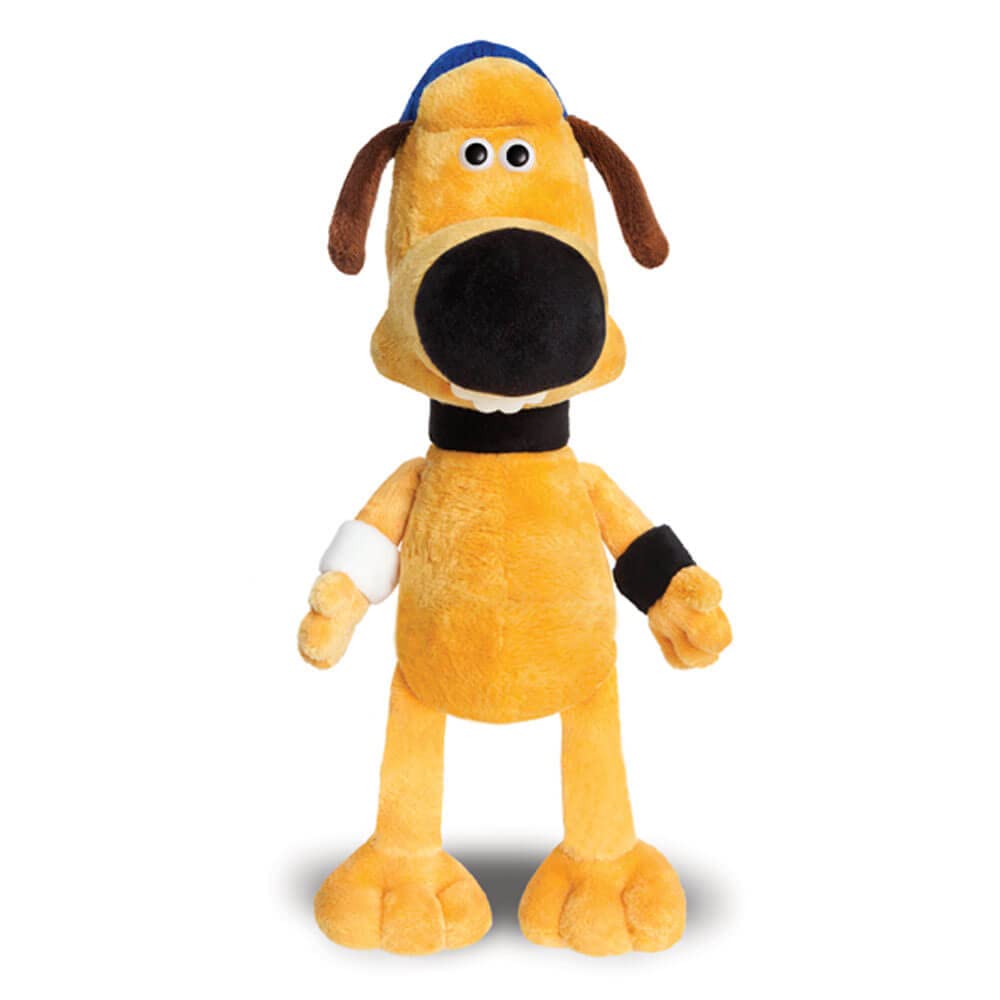 Aurora Bitzer Dog soft toy face close-up, a cuddly Shaun the Sheep fan favorite.