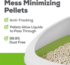 Aurora Pet Breeze-compatible pellets ready for Breeze systems to help minimize tracking.