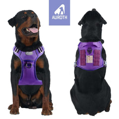 AUROTH harness with front no-pull clip for training and better walking control