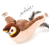 AUSCAT Flappy Bird Toy with wings in motion for interactive play and hunting-style engagement.