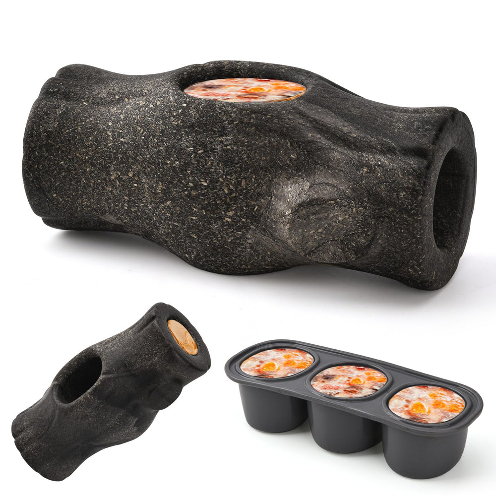 AUSCAT Indestructible dog frozen treat toy stump for long-lasting chew sessions.