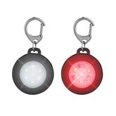 AutoEuropa LED dog collar light front view shows compact visibility for night walks.