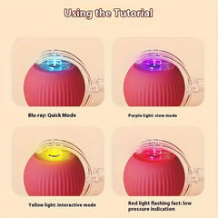 Cat Toy Ball with Tail Rope is an Automatic teaser ball for pets.