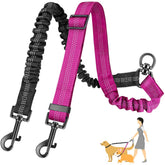 AUTOWT Two Dog Lead dual-attachment for two dogs during shared walks, enhancing control