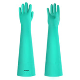 AUTSEEYS Aquarium Gloves show shoulder-length protection for dry hands during tank maintenance.