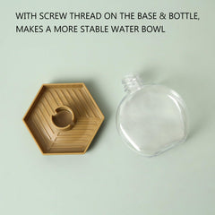 AUTSEEYS water dish for bearded dragons offers easy refill and stability.
