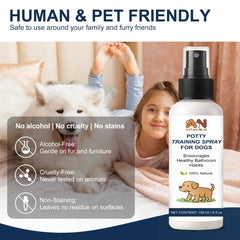 AutumnNest spray applied on potty pads for indoor use